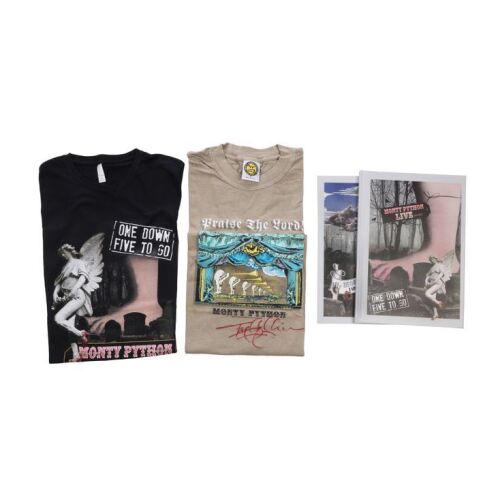 57. The Terry Gilliam Collection: Terry Gilliam Autographed T-Shirt, Monty Python Live T-Shirt and Two Programs ### MONTY PYTHON