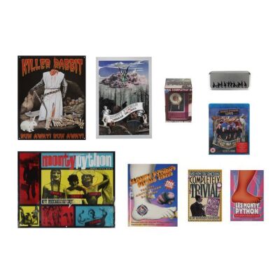 58. The Terry Gilliam Collection: Pair of Watches, Calendar, Blu Ray, Books, Theatre Programme and Metal Poster ### MONTY PYTHON