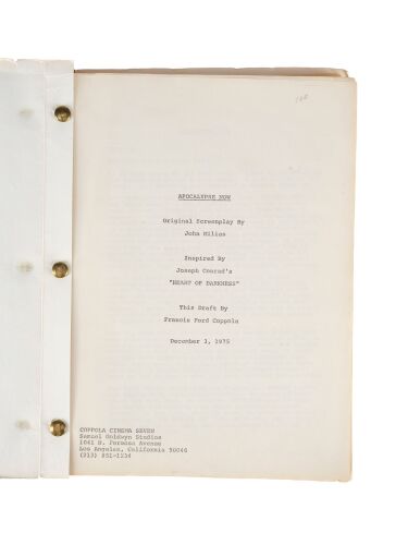 Lot #22: Production Script ### APOCALYPSE NOW (1979)