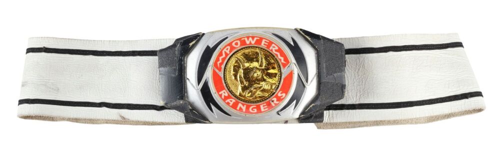 Lot #236: David Yost-Autographed Blue Ranger Belt with Morpher Buckle ...