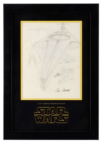 Lot #326: Framed Hand-Drawn Colin Cantwell Star Destroyer Concept Artwork ### STAR WARS: A NEW HOPE (1977)