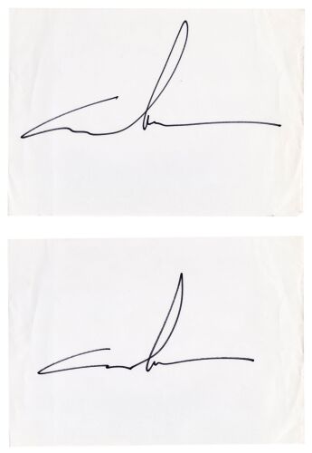 Lot #351: Pair of Large George Lucas Autographs ### STAR WARS FRANCHISE (1977 - PRESENT)