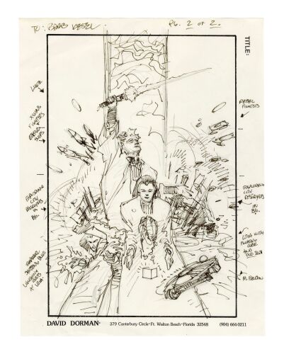 Lot #352: William Plumb Collection: Hand-Drawn Dave Dorman Dark Empire No. 6 Cover Prelim ### STAR WARS: DARK EMPIRE (1991-1992)