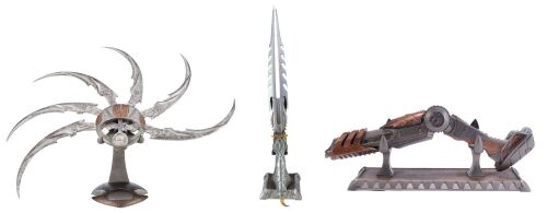 Lot #445: Set of Four Sideshow Collectibles Predator Weapons Replicas ### AVP: ALIEN VS. PREDATOR (2004)/AVPR: ALIENS VS PREDATOR: REQUIEM (2007)