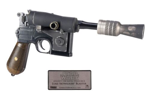 Lot #518: Master Replicas Luke Skywalker (Mark Hamill) Blaster Replica ### STAR WARS: THE EMPIRE STRIKES BACK (1980)