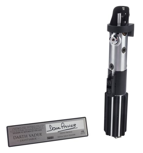 Lot #526: Master Replicas Signature Edition Darth Vader's (David Prowse) Lightsaber Hilt Replica ### STAR WARS: RETURN OF THE JEDI (1983)