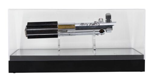 Lot #543: Daisy Ridley-Autographed The Graflex Shop Anakin Skywalker's Lightsaber Replica ### STAR WARS FRANCHISE (1977 - PRESENT)