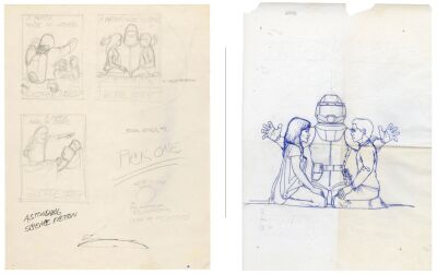 40. Hand-Drawn Andrew Probert "A Match Made in Space" Cover Concepts and Preliminary Sketch ### BACK TO THE FUTURE (1985)