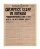 59. Cosmetics Scare in Gotham Gotham Globe Newspaper Cover ### BATMAN (1989)