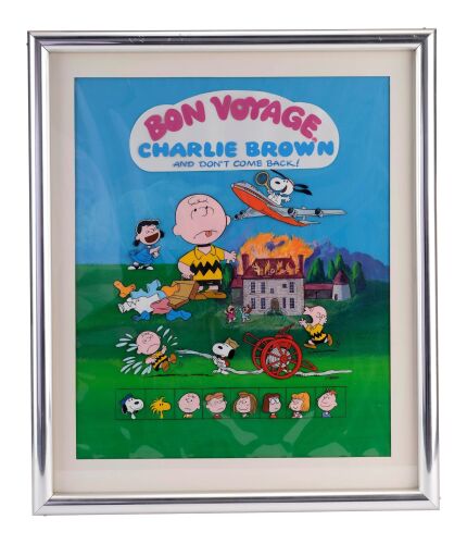 104. Framed Hand-Illustrated Poster Artwork ### BON VOYAGE, CHARLIE BROWN (AND DON'T COME BACK!!) (1980)
