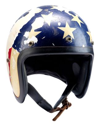 132. Captain America Wyatt's (Peter Fonda) Screen-Matched Helmet ### EASY RIDER (1969)