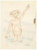 134. Hand-Drawn Carlo Rambaldi E.T. Waving Sketch ### E.T. THE EXTRA-TERRESTRIAL (1982)