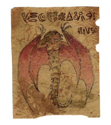 150. Tom Sullivan Collection: Hand-Illustrated Tom Sullivan Lost Necronomicon Ex-Mortis Winged Deadite Page ### EVIL DEAD II (1987)