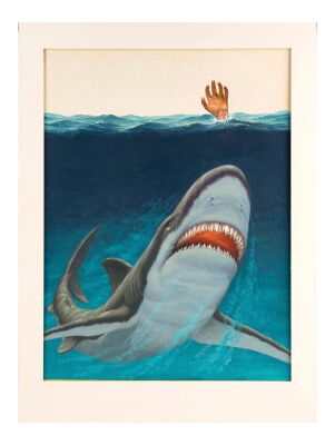 235. Matted Hand-Painted Jack Thurston Poster Artwork ### MAKO: THE JAWS OF DEATH (1976)