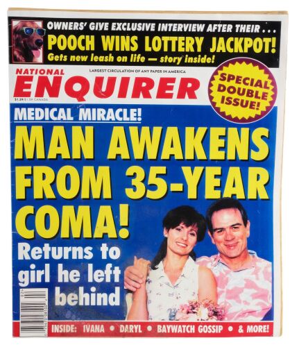 270. Man Awakens From 35 Year Coma! National Enquirer Tabloid Magazine ### MEN IN BLACK (1997)