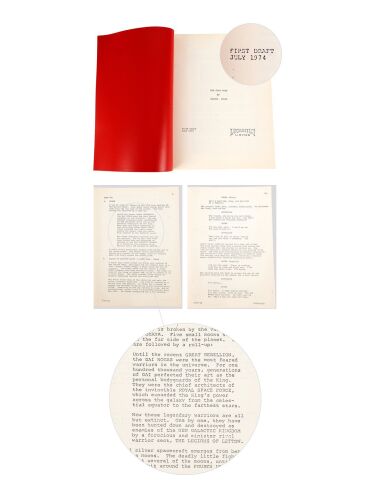 357. Complete "The Star Wars" Bound First Draft Studio Copy Script ### STAR WARS: A NEW HOPE (1977)
