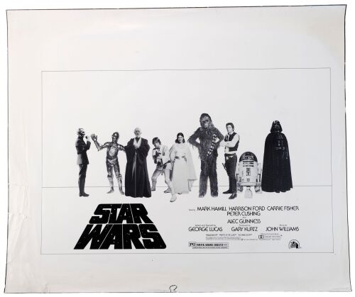 361. Unused Character Lineup Poster Test Print ### STAR WARS: A NEW HOPE (1977)