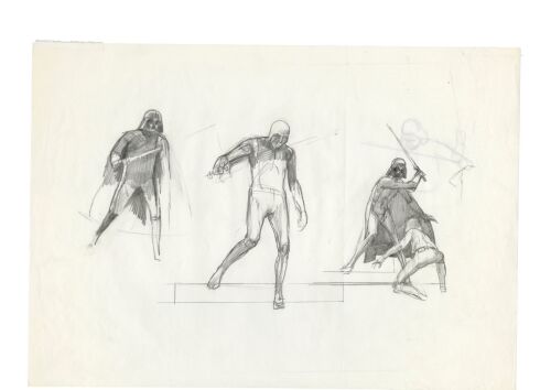366. Hand-Drawn Ralph McQuarrie "Luke and Vader in Cloud City Freezing Chamber" Illustration Concept Sketches ### STAR WARS: THE EMPIRE STRIKES BACK (1980)
