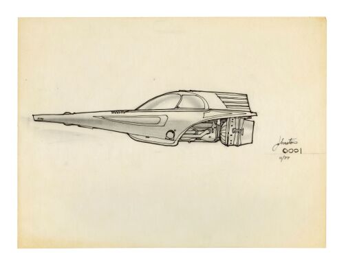 368. Joe Johnston's First Hand-Drawn ESB Concept Sketch: Snowspeeder "0001" ### STAR WARS: THE EMPIRE STRIKES BACK (1980)