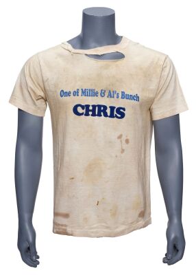 436. James Cole's (Bruce Willis) Screen-Matched Distressed "Chris" T-Shirt ### 12 MONKEYS (1995)