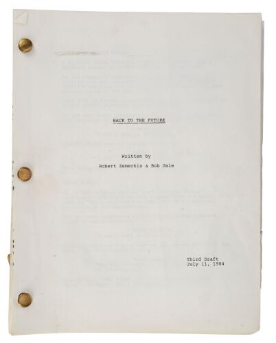 469. Third Draft Script ### BACK TO THE FUTURE (1985)