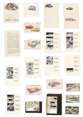 476. Douglas Trumbull Collection: Douglas Trumbull Collection: Printed and Hand-Illustrated Robert U. Taylor and Ralph McQuarrie Vehicle Designs and Storyboards ### BACK TO THE FUTURE: THE RIDE (1991-2007)