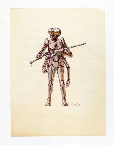 518. Hand-Drawn Ralph McQuarrie Ovion Character Design ### BATTLESTAR GALACTICA (T.V. SERIES, 1978-1979)