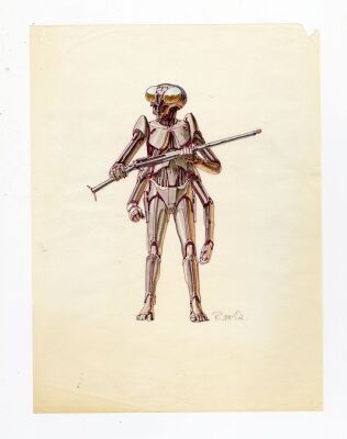 518. Hand-Drawn Ralph McQuarrie Ovion Character Design ### BATTLESTAR GALACTICA (T.V. SERIES, 1978-1979)