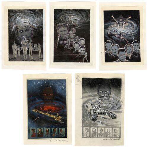 527. Set of Five Hand-Drawn David B. Mattingly Poster Concept Artworks ### THE BLACK HOLE (1979)