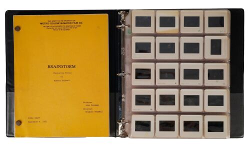 540. Mark Stetson Collection: VFX 35mm Production Photo Slides and Original Screenplay ### BRAINSTORM (1983)