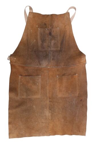 546. Vince Gilligan, Aaron Paul, and Bryan Cranston-Autographed Jesse Pinkman Woodworking Apron ### BREAKING BAD (T.V. SERIES, 2008-2013)