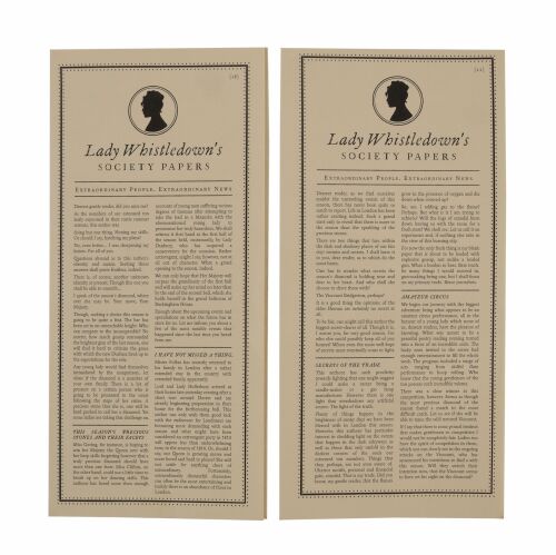 549. Pair of Lady Whistledown Society Papers ### BRIDGERTON (2020-CURRENT, T.V. SERIES)