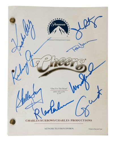 557. Cast-Autographed Final Draft Script ### CHEERS (T.V. SERIES, 1982-1993)