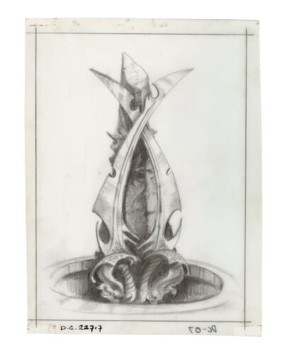 593. Hand-Drawn Harry Lange Trial by Stone Concept Sketch ### THE DARK CRYSTAL (1982)