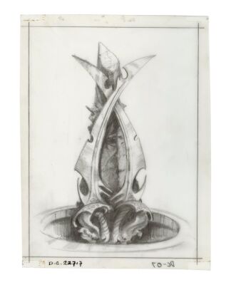 593. Hand-Drawn Harry Lange Trial by Stone Concept Sketch ### THE DARK CRYSTAL (1982)