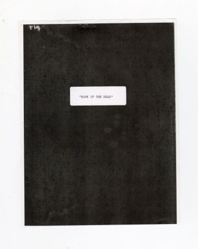 620. Tom Sullivan Collection: "Book of the Dead" Script ### THE EVIL DEAD (1981)