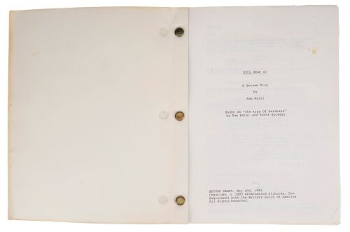 627. Tom Sullivan Collection: Second Draft Script ### EVIL DEAD II (1987)