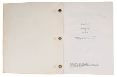 627. Tom Sullivan Collection: Second Draft Script ### EVIL DEAD II (1987)