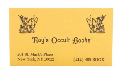647. Dan Aykroyd-Autographed Ray's Occult Books Business Card ### GHOSTBUSTERS II (1989)