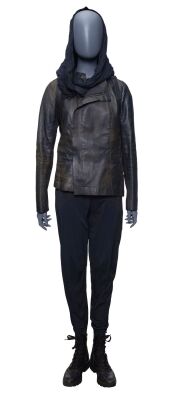 650. Sadie Rhodes' Navy Blue Jacket Costume with Black Bag ### GHOSTED (2023)