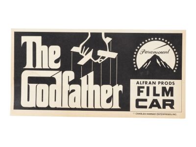 653. Film Car Placard ### THE GODFATHER (1972)
