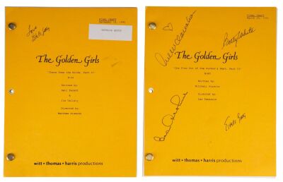 656. Key Cast-Autographed "One Flew Out of the Cuckoo's Nest, Part II" Script with Estelle Getty-Autographed "There Goes the Bride, Part II" Script ### THE GOLDEN GIRLS (1985-1992)
