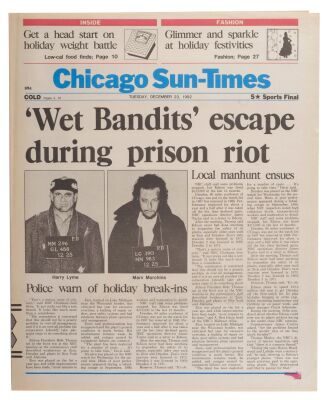 699. Wet Bandits Chicago Sun-Times Newspaper Cover ### HOME ALONE 2: LOST IN NEW YORK (1992)