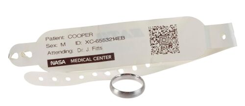 720. Joseph Cooper's (Matthew McConaughey) Wedding Band and Hospital Bracelet ### INTERSTELLAR (2014)