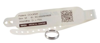 720. Joseph Cooper's (Matthew McConaughey) Wedding Band and Hospital Bracelet ### INTERSTELLAR (2014)