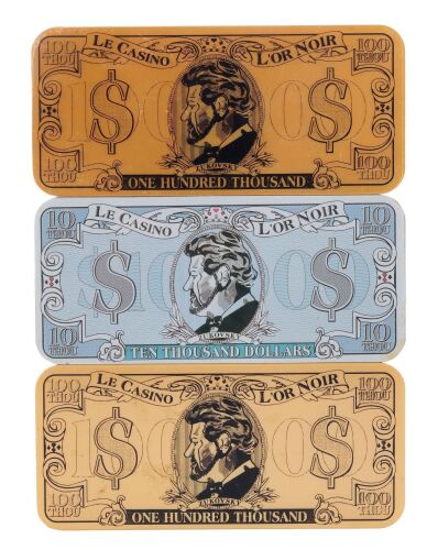 723. Set of Three Casino L'or Noir Plaques ### JAMES BOND: THE WORLD IS NOT ENOUGH (1999)