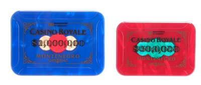 728. Pair of Promotional Casino Mini-Plaques ### JAMES BOND: CASINO ROYALE (2006)