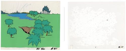 747. Hand-Painted Dinosaur and Mosquito Animation Cels ### JURASSIC PARK (1993)