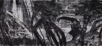 750. Hand-Drawn David J. Negron, Sr. "Kong at Village Gate" Concept Artwork ### KING KONG (1976)