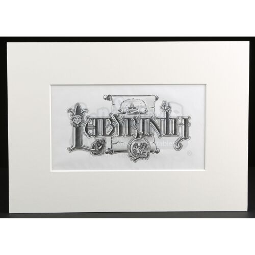 752. Hand-Illustrated Lawrence Noble Title Logo Design with Scroll Background ### LABYRINTH (1986)